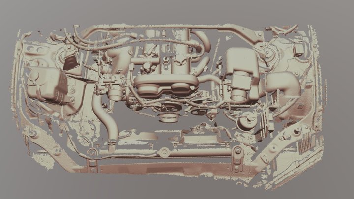 miata engine bay 3D Model