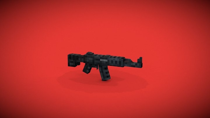 AK-12 - Minecraft Bedrock 3D Model