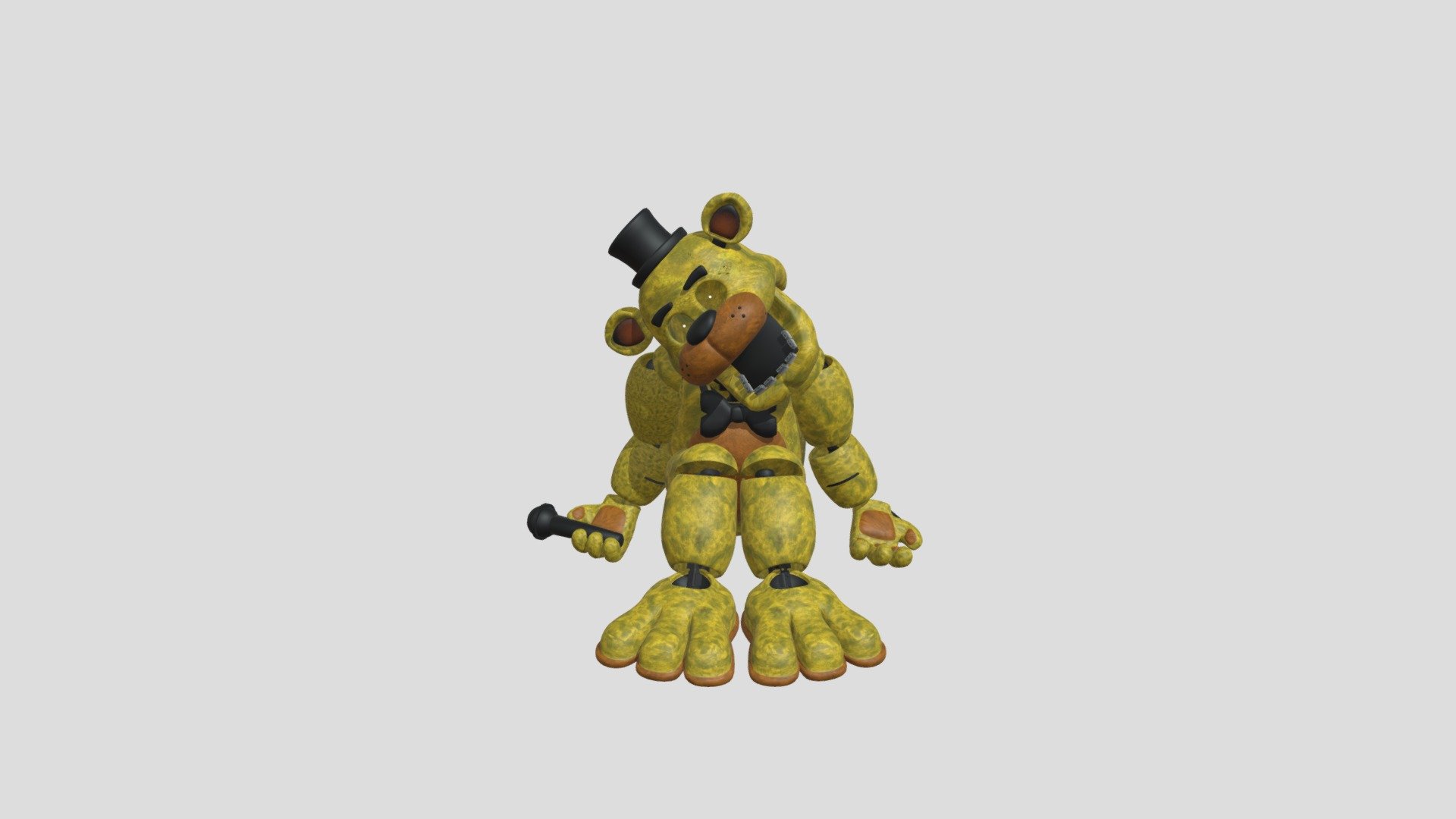 Golden Freddy Download Free 3d Model By Ulliolmedo An [3451513] Sketchfab