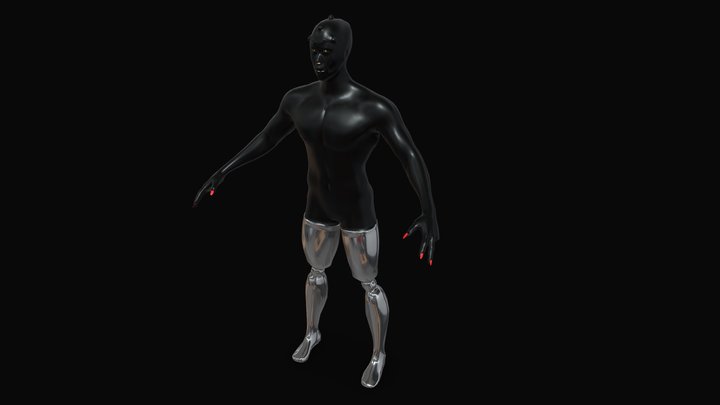 Black Alien 3D Model