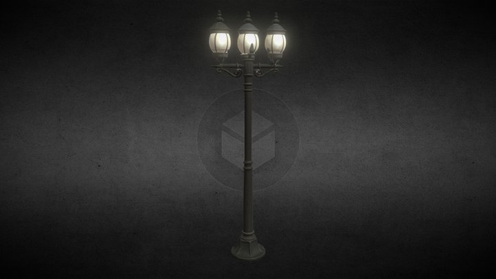 Vintage+street+lamp+3d+model 3D Model
