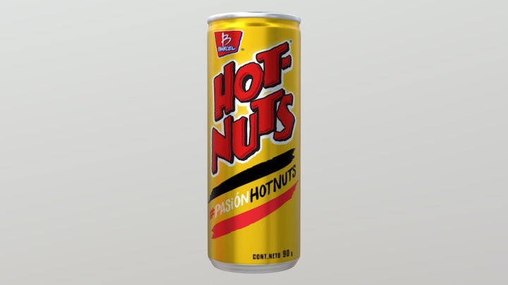 Hot Nuts Can FINAL2 3D Model