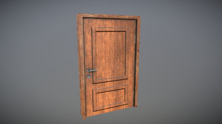 Door Wooden 3D Model
