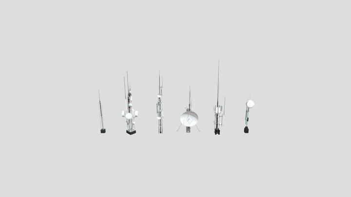 Radio and satellite Collection 3D Model