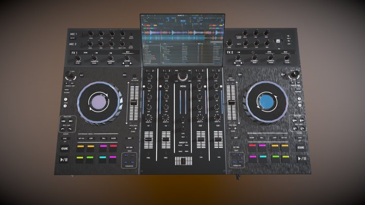 DJ Turntable 3D Model
