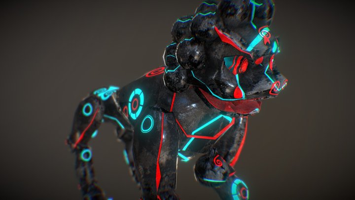 Robot Chinese Lion 3D Model
