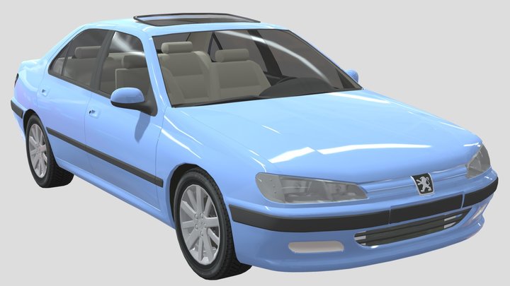 Peugeot 406 Facelift 3D Model