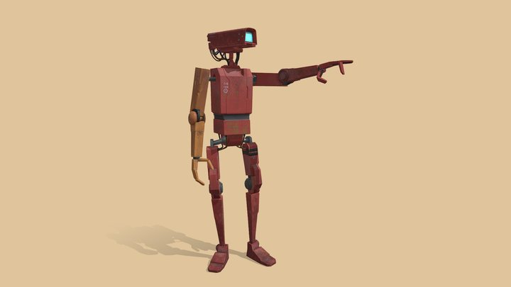 Robot wanderer 3D Model