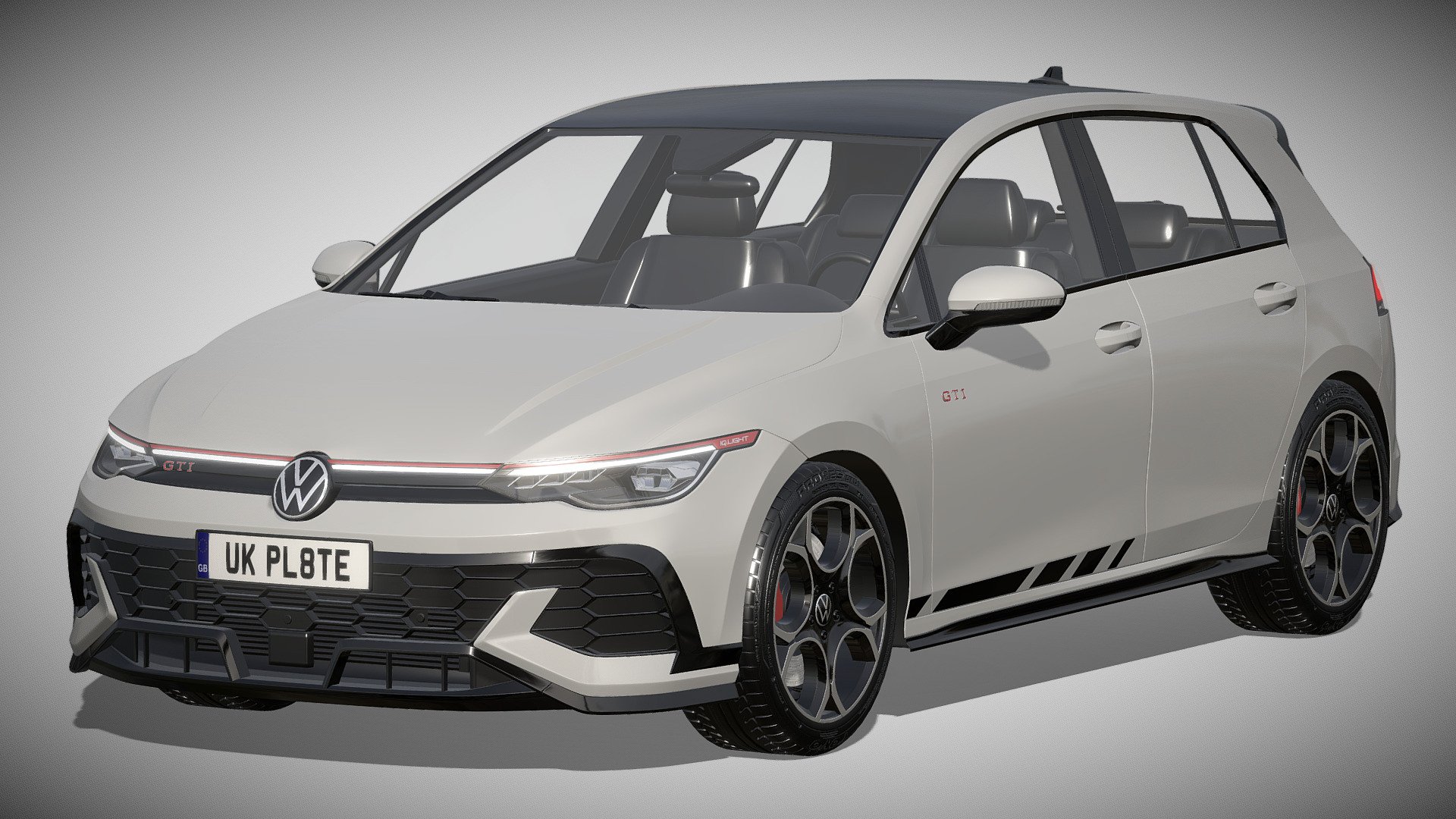 Volkswagen Golf GTI Clubsport 2025 Buy Royalty Free 3D model by