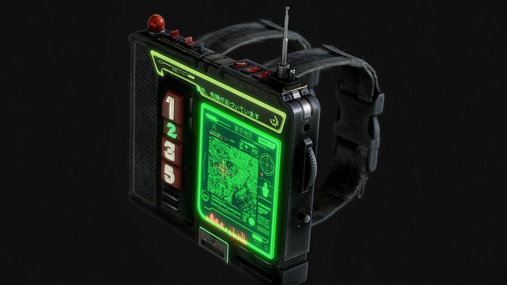 Artstation Challenge: Kaiju Alarm Device 3D Model