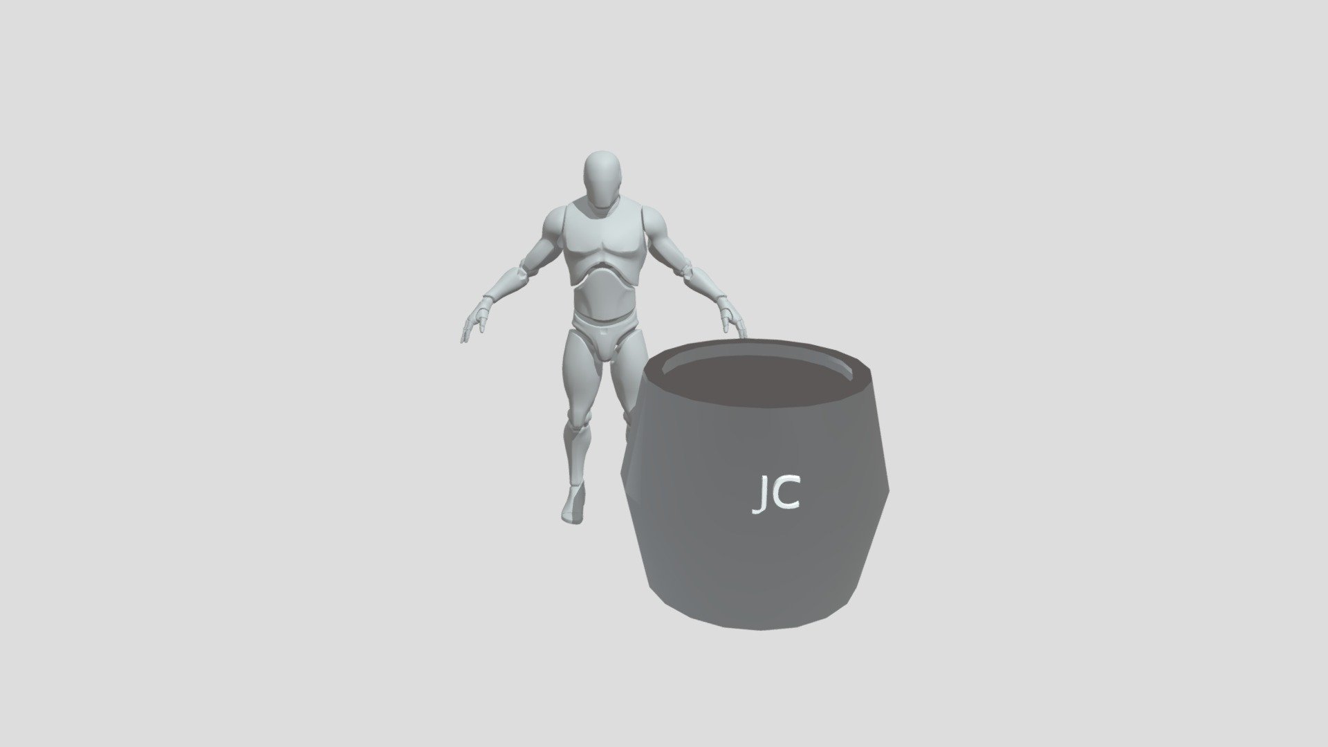 Barrel With Words (High-Poly)