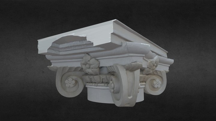臺中州廳．柱頭_愛奧尼(Ionic)型式 3D Model