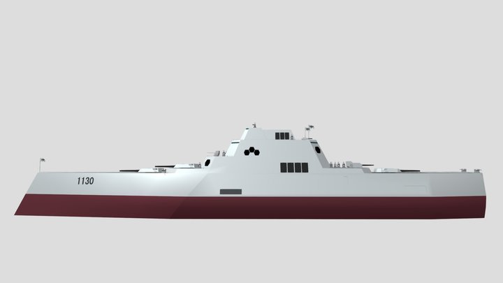 BB-1130 ANGEL SHIP (Battleship) 3D Model