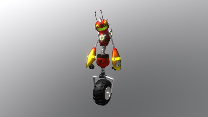 WheelyRobo 3D Model
