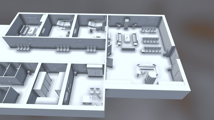 Hospital 3D model 3D Model