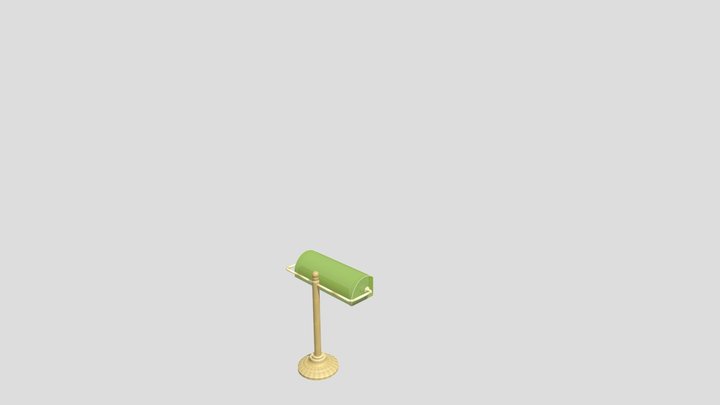 Courtroom Desk Lamp 3D Model