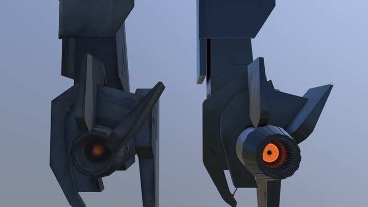 Half-Life 2 Remake. Combine's Lock 3D Model