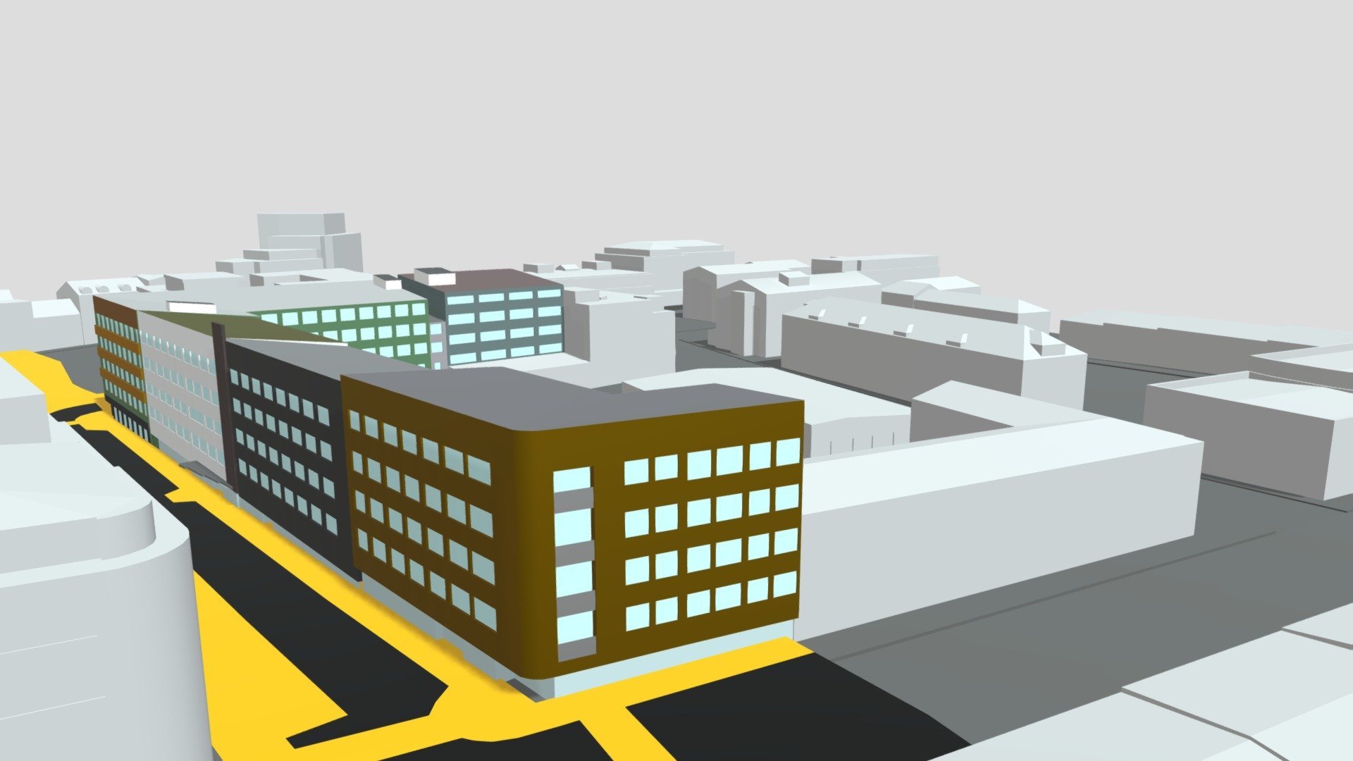 Laugavegsreitur_einfaldirLitir — Sketchfab embed 3D viewer