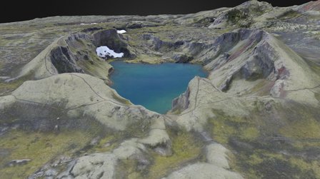 North Laki Fissure, Iceland 3D Model