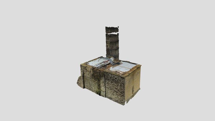 Sommet de la tour maîtresse de Marmande (86) 3D Model