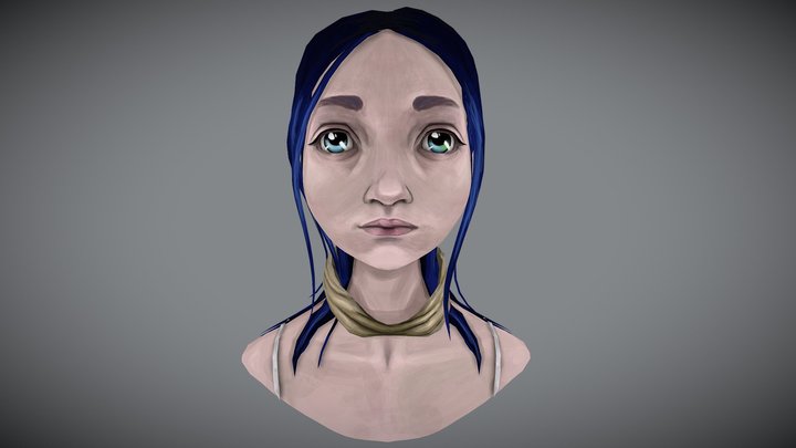 Character Bust - Sacrificial Lamb 3D Model
