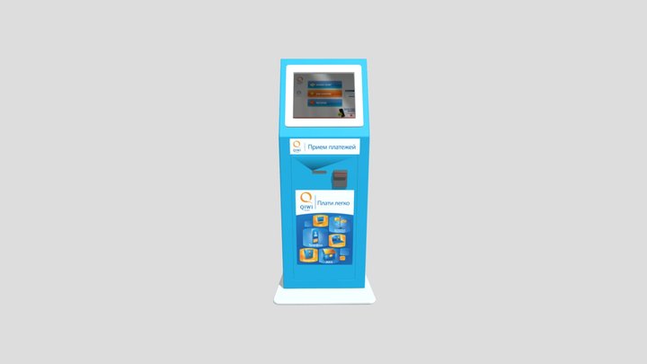 Qiwi платежный терминал 3D Model