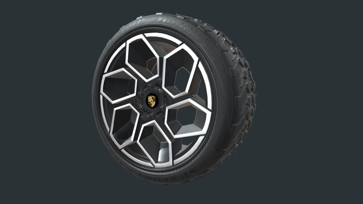 Porsche Wheel 3D Model