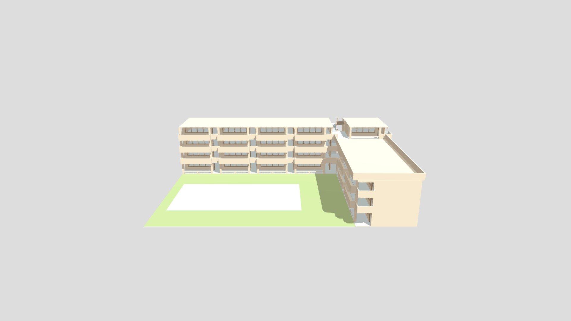 school (unfinished) - 3D model by Skyleaft [346c963] - Sketchfab