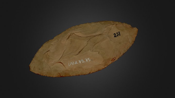 Punta de proyectil o cuchillo bifaz 3D Model