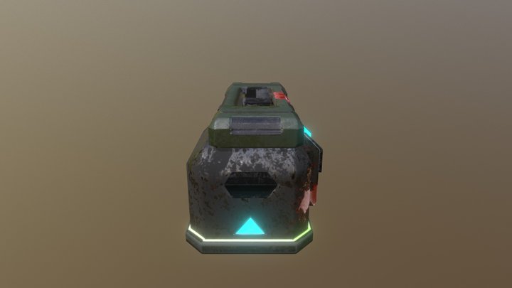 scifi crate 3D Model