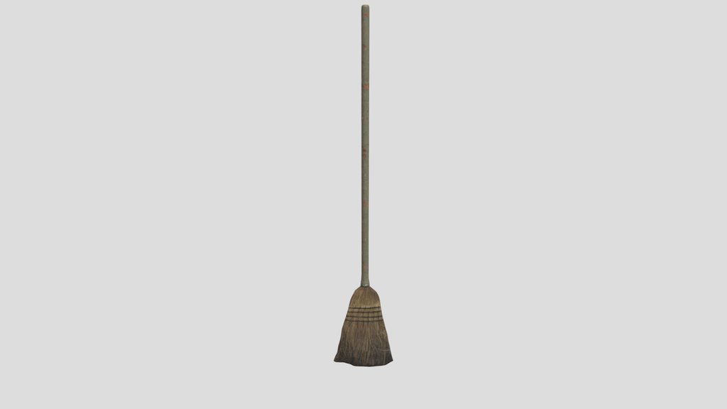 Simple Wooden Outdoor Broom