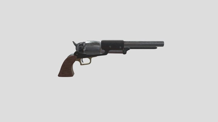 Colt Walker 1947 3D Model