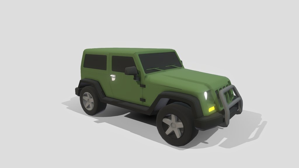 Low Poly Off-Road SUV | Game Ready Vehicle