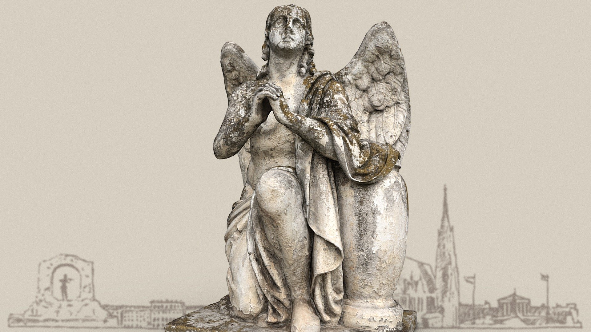 Grabfigur — Sketchfab embed 3D viewer
