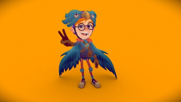 Wannabe Superhero - Eagleboy 3D Model