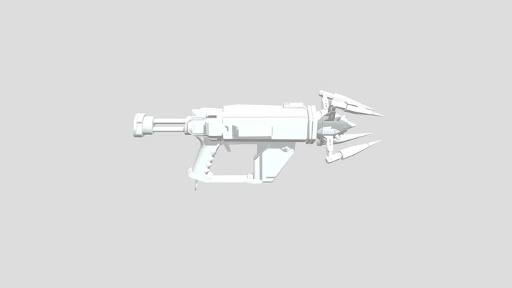 Low_ Poly_Gun 3D Model
