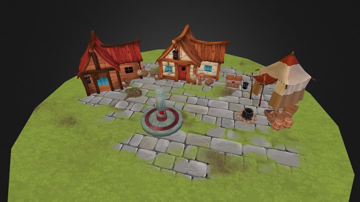 Village 3D Model