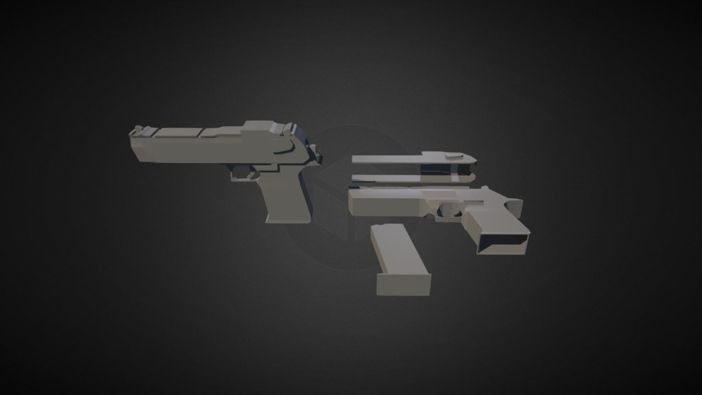 Desert Eagle .50 - 3D model by igoraberasturi [34738cc] - Sketchfab