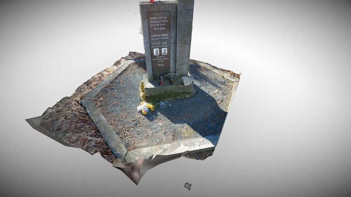 Zbýšov pomník letců 3D Model