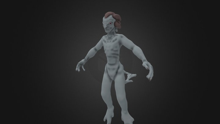 Fish Person 3D Model