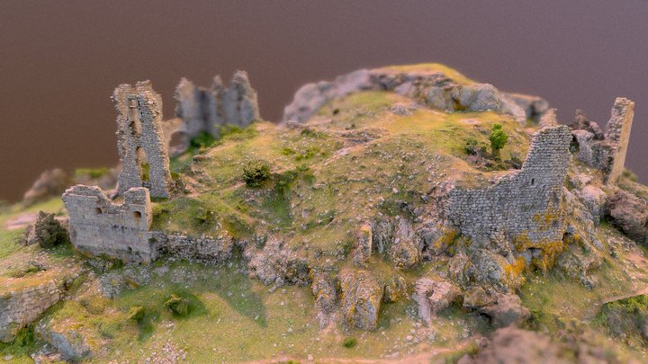 Pierregourde ruins 3D Model