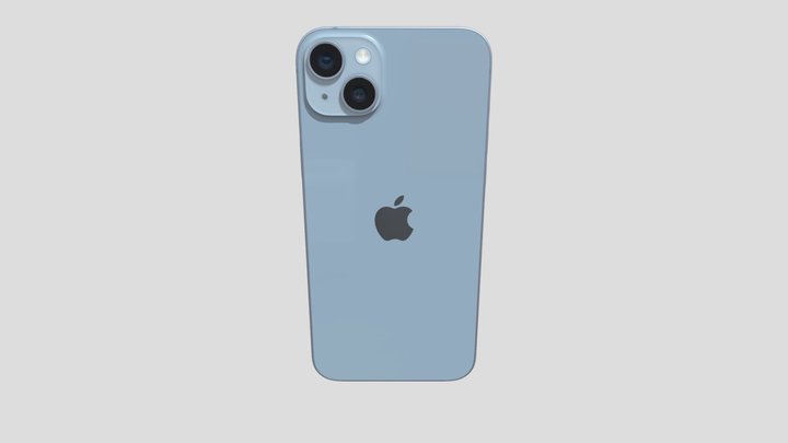 iPhone 14 Plus Blue 3D Model