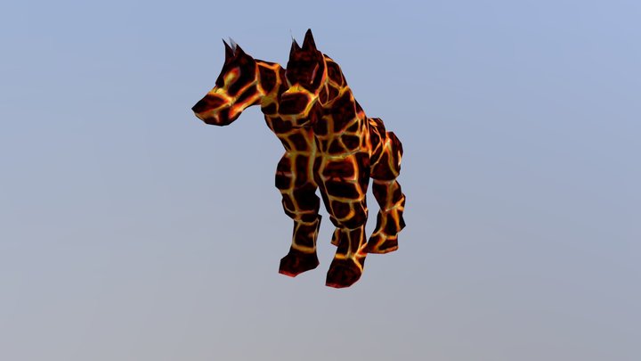 Cavalo de lava 3D Model