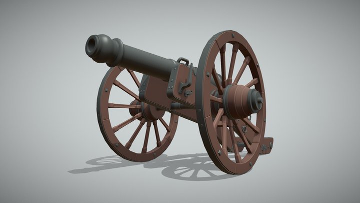 Cannon Detailed Draft 3D Model