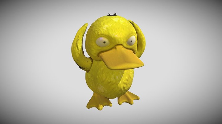 Psyduck pokémon 3d model - Finished Projects - Blender Artists