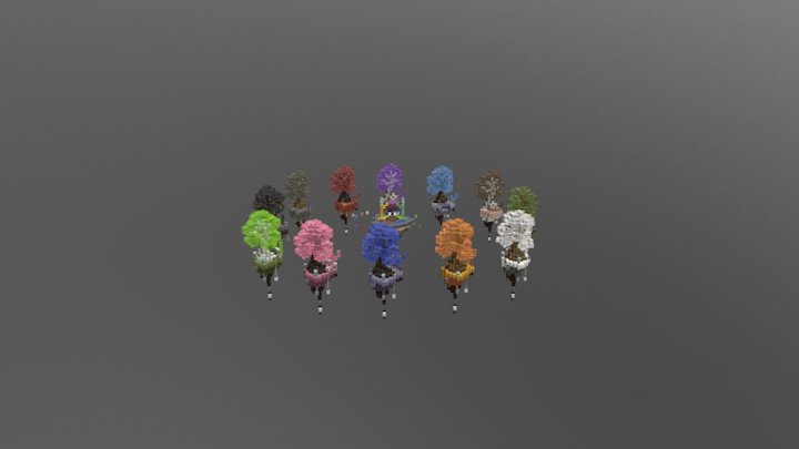 Minecraft skywars map 3D Model