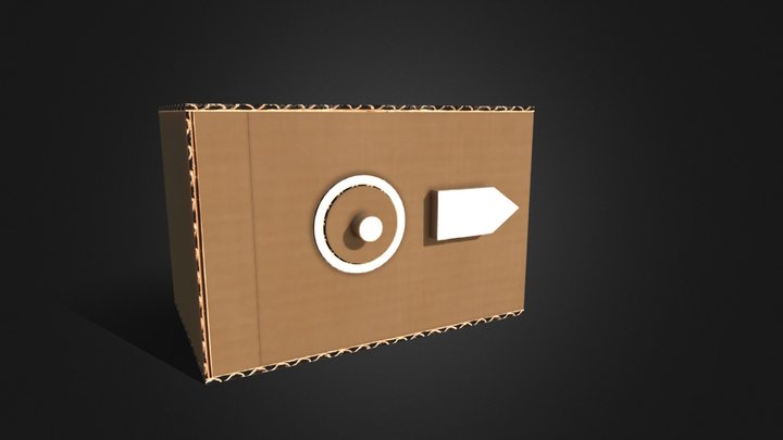 Cardboard safe 3D Model