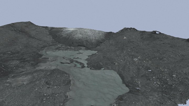 Front du glacier du Baounet en septembre 2021 3D Model