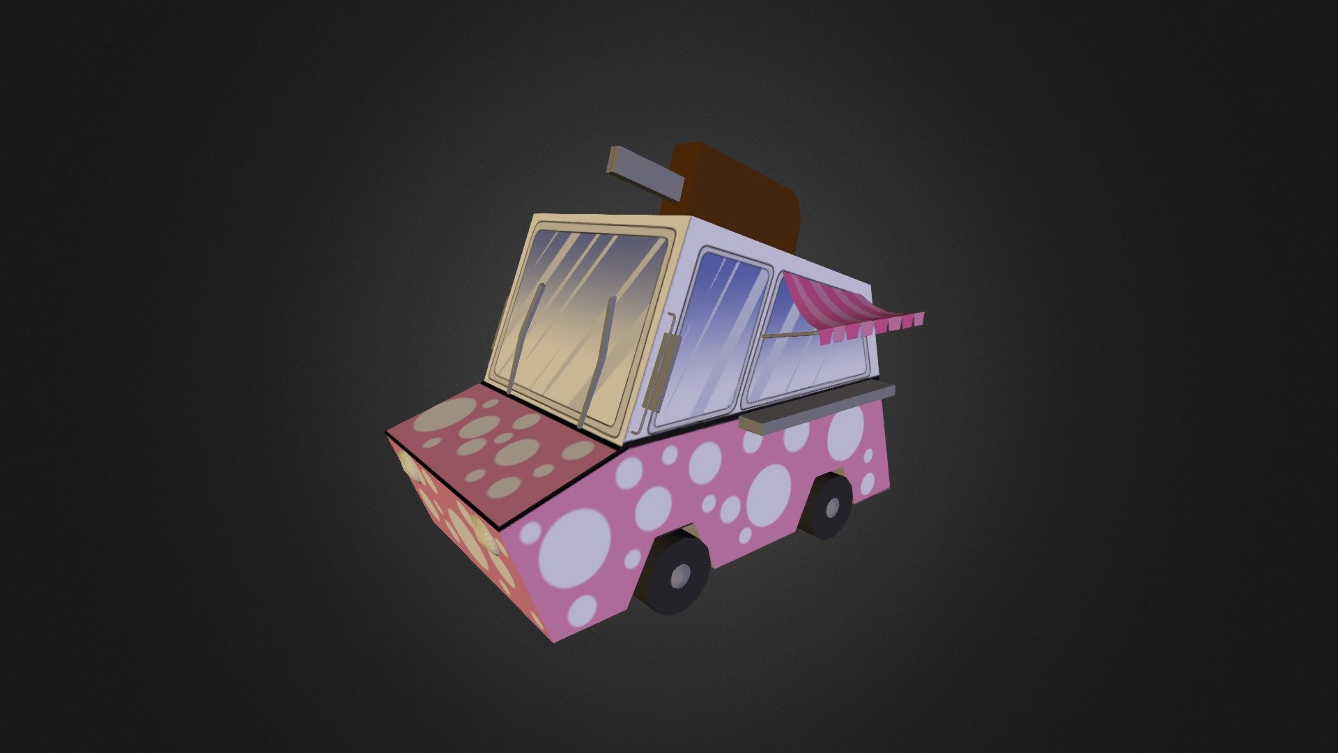 Cartoon Ice Cream Truck 