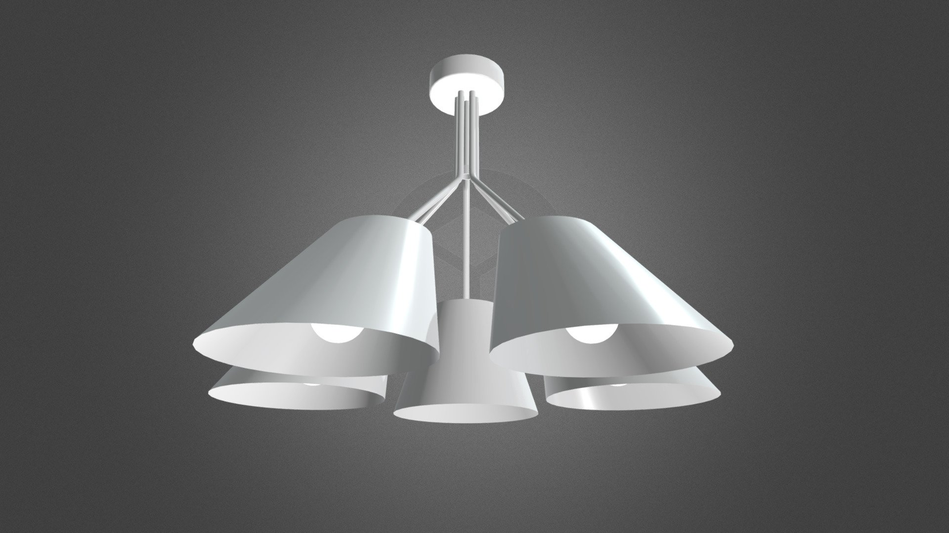 Lora 5x60W ceiling lamp